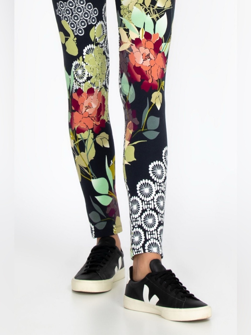 NWT JOHNNY WAS Sierra High-Waisted Floral Leggings Size - Picture 6 of 8
